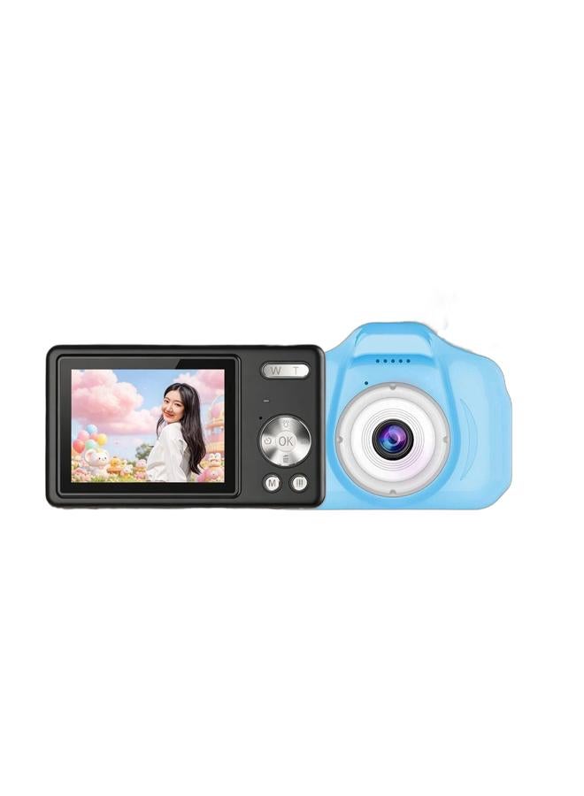 Camera For Kids，FHD 4K Kids Camera 48MP Point and Shoot Digital Cameras with 32GB SD Card,Black & Kids Mini Digital Camera, LCD 2inch HD Digital Camera Video Photo Recorder Kids , Rechargeable, Blue Bundle - Image 1
