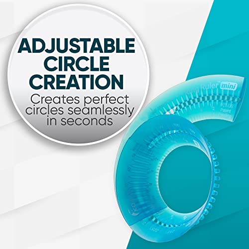 Koala Tools - Mini Ring Ruler for Circle Templates and Surfaces, Circular Ruler with 1 to 3.5-inch Adjustable Diameter, Geometric Tool for Drawing Circles - Image 2