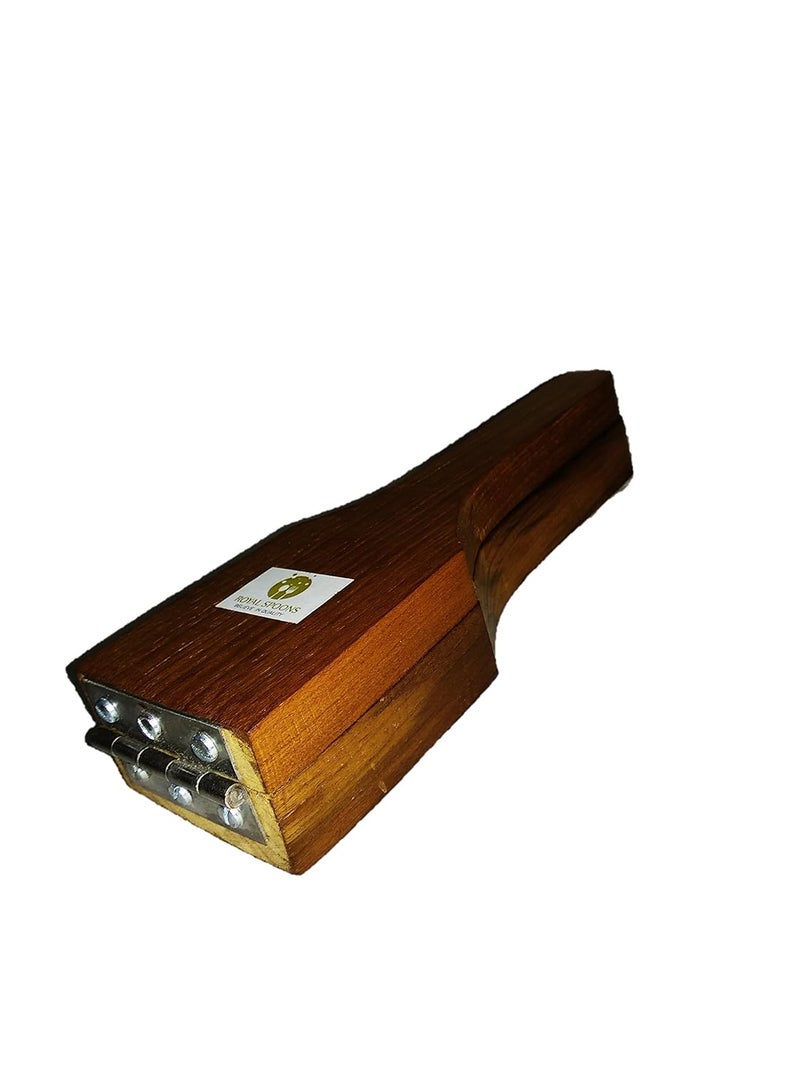 ARMAN SPOONS WOODEN LEMON SQUEEZER AND MASHER FOR JUICE LEMONADE JUICER HANDMADE TEAK WOOD MANUAL PRESSURE FOR LEMON JUICE HANDMADE JUICER FOR NIMBU PAANI - Image 3