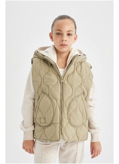 DeFacto Girl Regular Fit Hooded Sleeveless Vest  - Image 1
