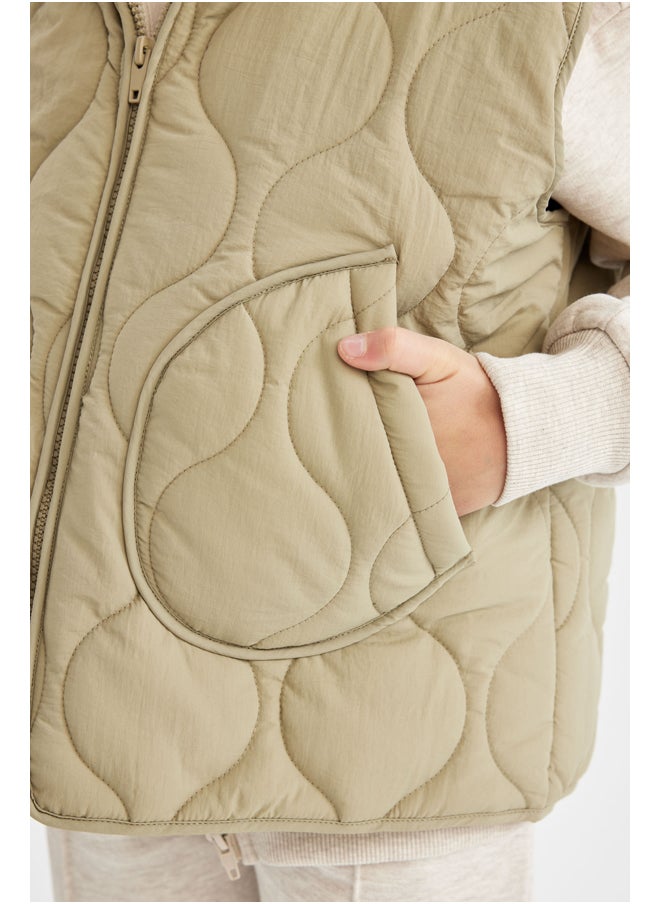 DeFacto Girl Regular Fit Hooded Sleeveless Vest  - Image 4
