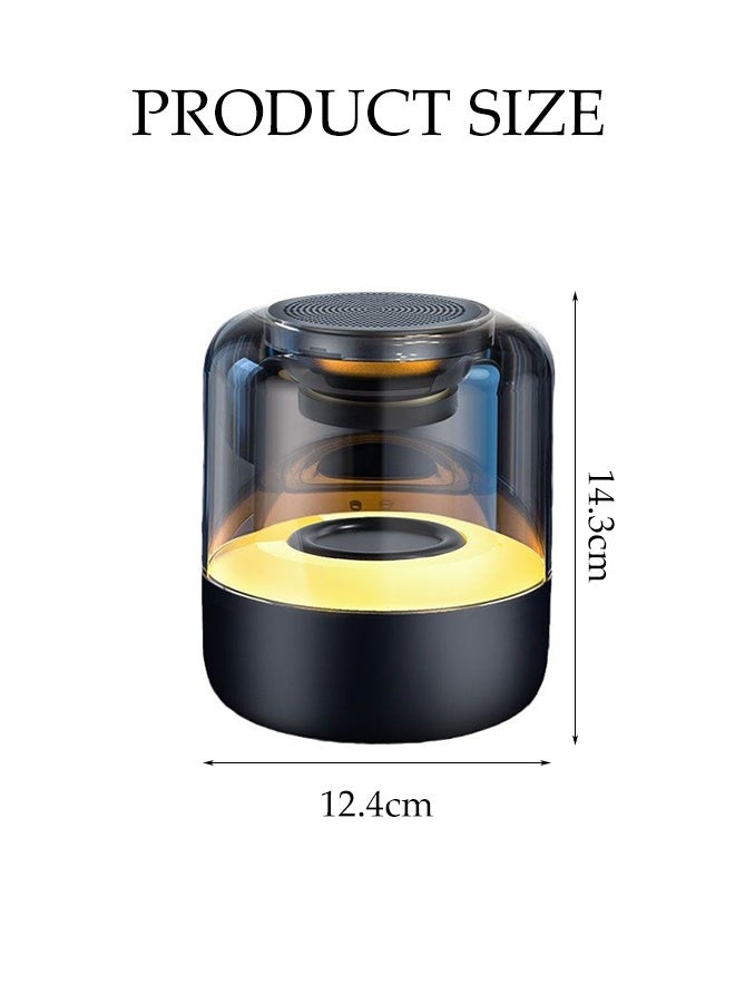DUNISO Mini Super-Portable Bluetooth Speaker Wireless Waterproof Lntelligent Audio System with Led Light Powerful Loud Sound Deep Bass Rechargeable Wireless Speaker for Travel, Sport, Party, Biking - Image 4