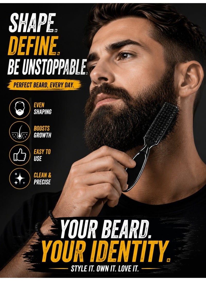 Waterproof Beard Filler Pen with Brush, Black Beard Dye Marker for Natural Styling & Long-Lasting Coverage - Image 3