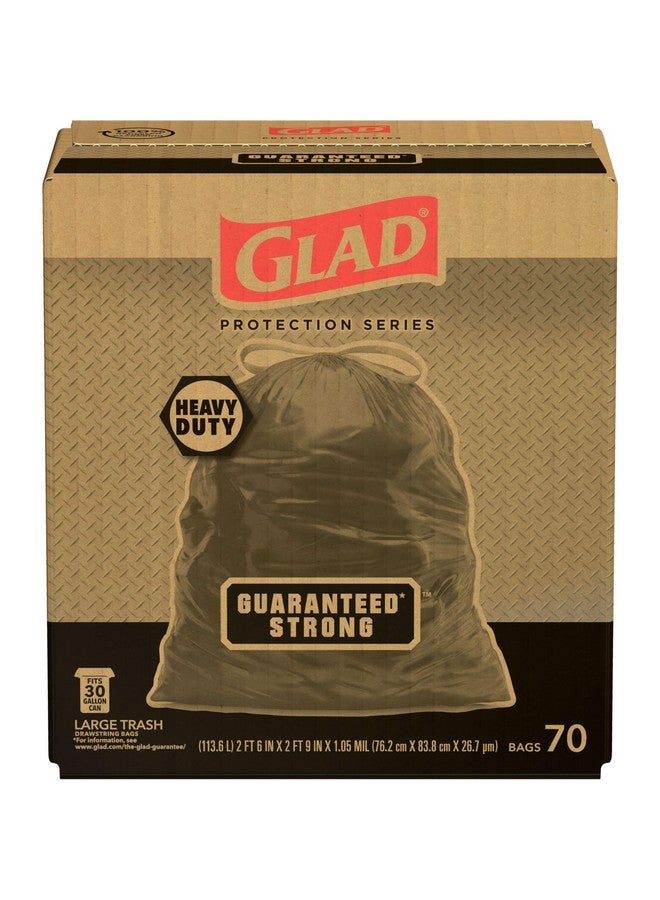 Glad Guaranteed Strong Large Drawstring Trash Bags, 30 Gal, 70 Ct, Pack May Vary - Image 5