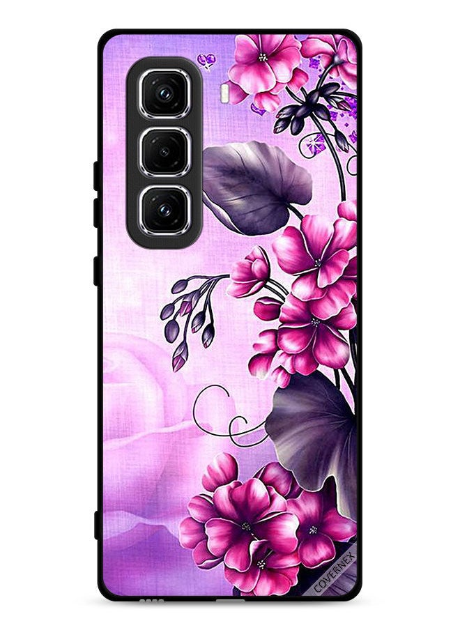 Covernex Infinix Hot 50 Pro Plus 4G Protective Case Cover Romantic Flowers Wallpaper  - Image 1
