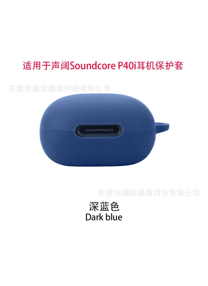 TPU Clear Case for Anker Soundcore P40i Dark blue 