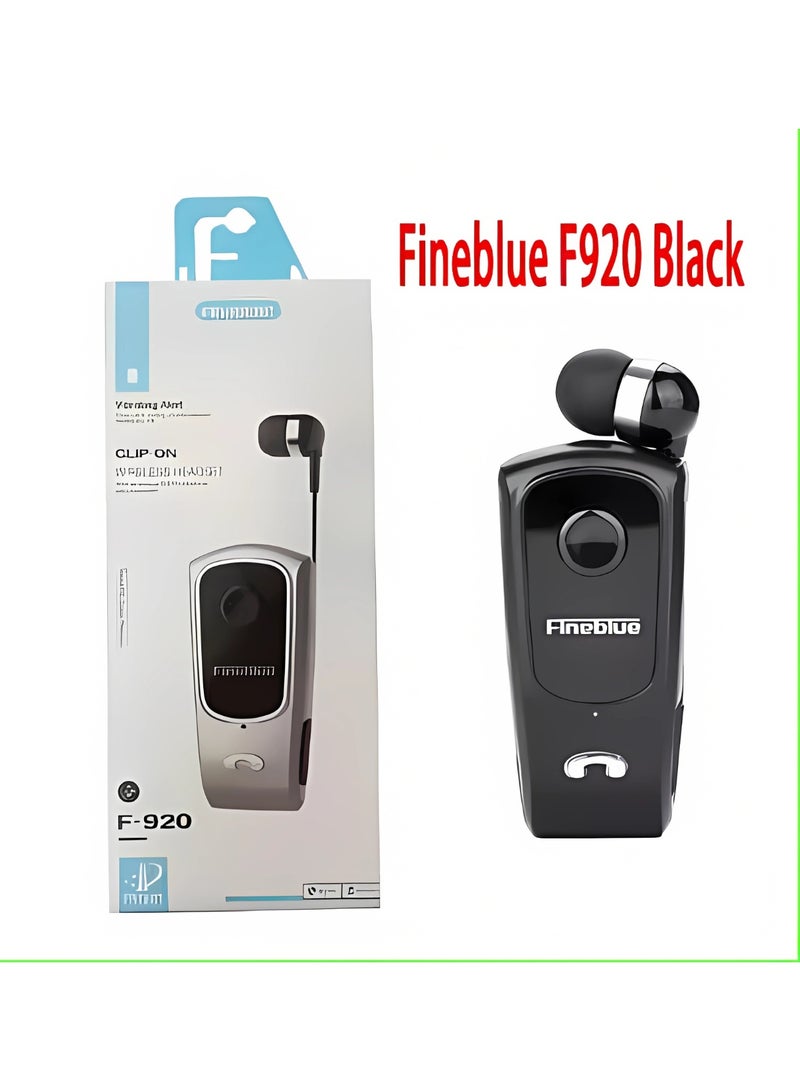 Fineblue F520 Bluetooth Headset Retractable Vibration Noise Cancelling With Microphone Volume Control - Image 5
