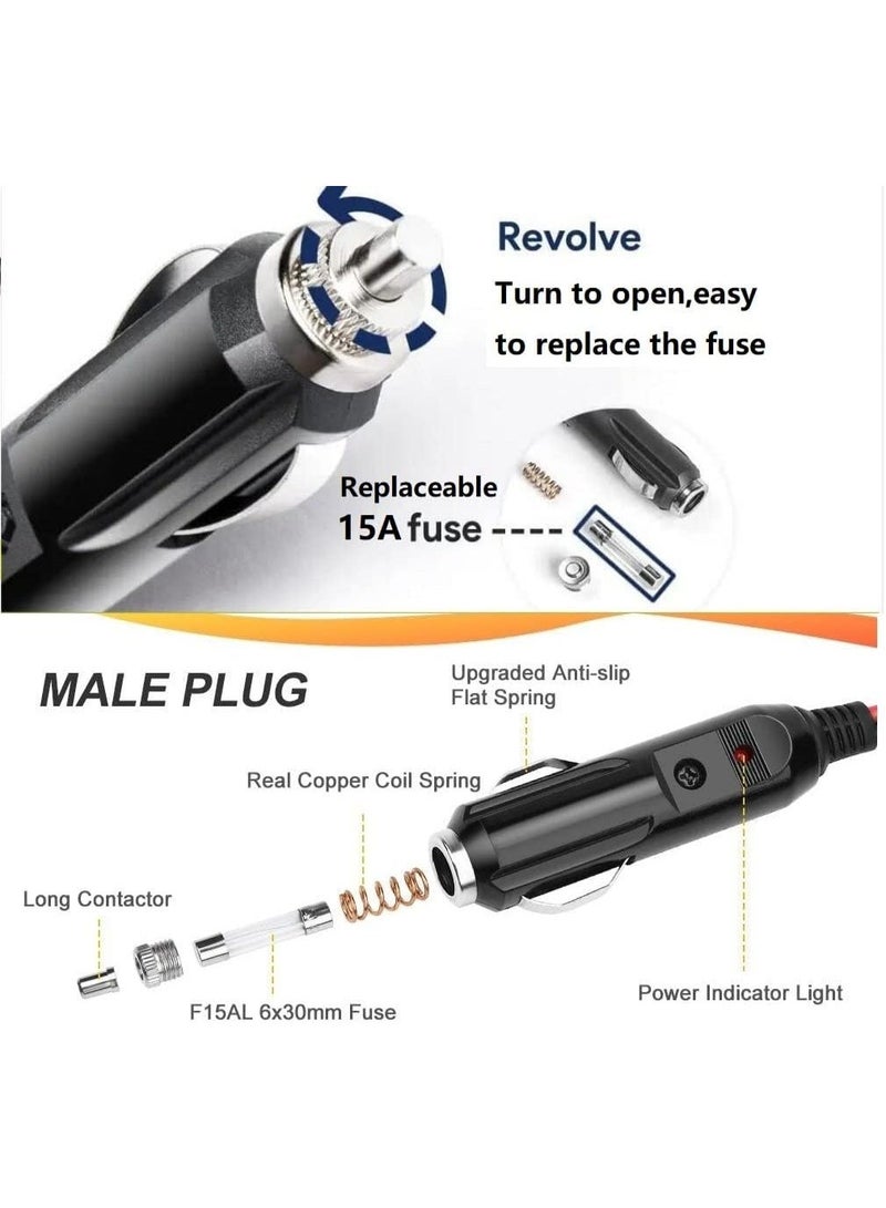 Star Link 12V/24V DC Vehicle Charger Cable, Cigarette Lighter Power Cord 5M - Image 5