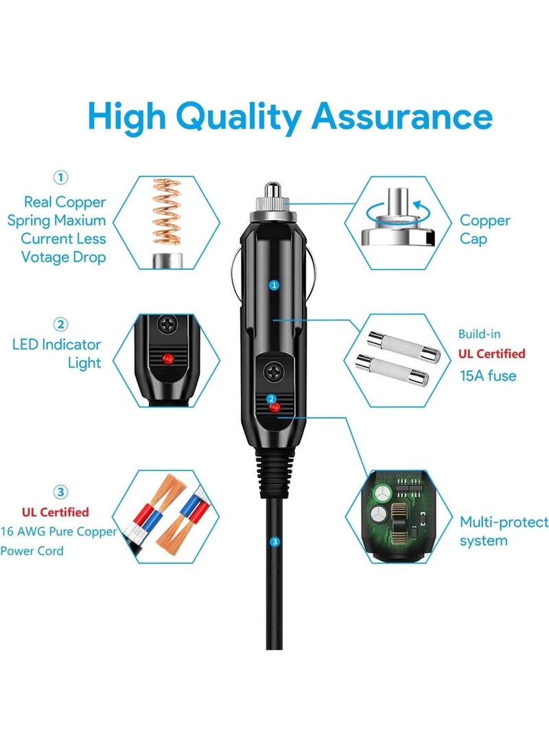 Star Link 12V/24V DC Vehicle Charger Cable, Cigarette Lighter Power Cord 5M - Image 3