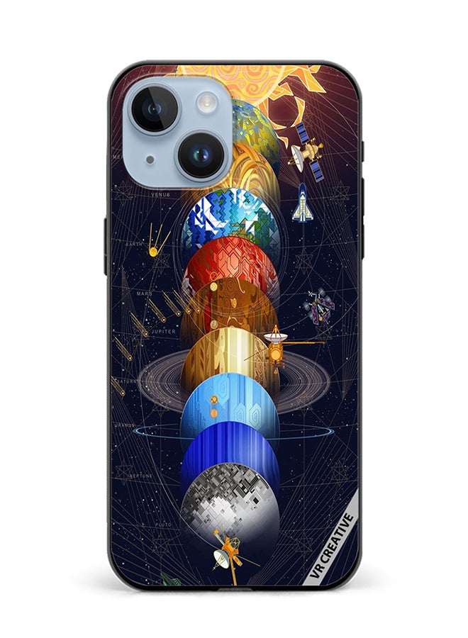 VR CREATIVE Protective Case Cover For Apple iPhone 15 Plus Earth Design Multicolour - Image 1