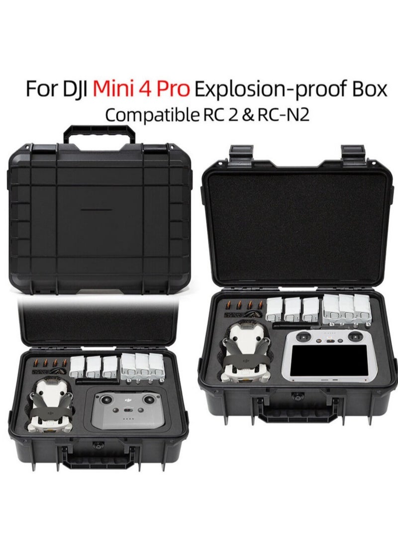 AROAQ For DJI Mini 4 Pro Drone Accessories Carrying Case Explosion-proof Storage Box  - Image 1