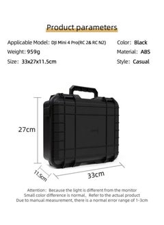 ارواق لملحقات طائرة DJI Mini 4 Pro بدون طيار حقيبة حمل صندوق تخزين مقاوم للانفجار  - Image 4