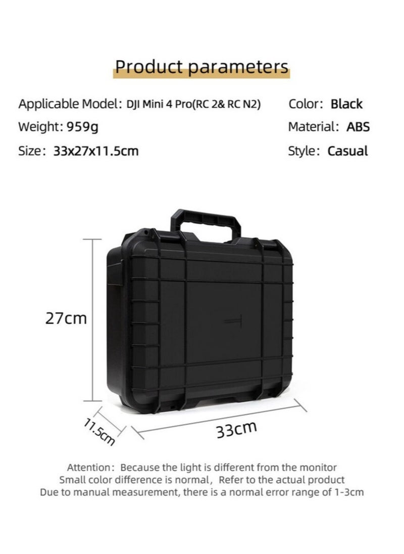 AROAQ For DJI Mini 4 Pro Drone Accessories Carrying Case Explosion-proof Storage Box  - Image 4