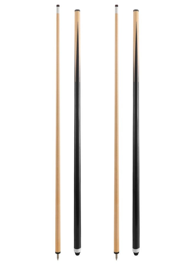 HMQQ Pool Cue Stick/Billairds cue Stick Pool Stick 58" Set of 2/Set of 4 /Set of 4 20OZ, 48" Set of 2/ Set of 4, with Different Weight/Size/Quantity (42" Set of 2) - Image 1