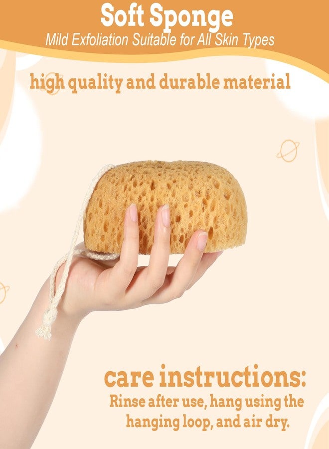 Zyghjort Shower Sponge, 2 Pcs Large Bath Sponges for Shower Body Scrubber Soft Loofah Exfoliating Sponge for Women Men Home Bathroom Face Body Washing Bathing Deep Cleansing - Image 3