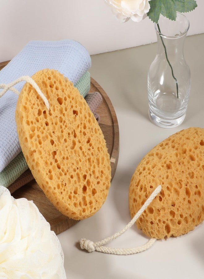 Zyghjort Shower Sponge, 2 Pcs Large Bath Sponges for Shower Body Scrubber Soft Loofah Exfoliating Sponge for Women Men Home Bathroom Face Body Washing Bathing Deep Cleansing - Image 5