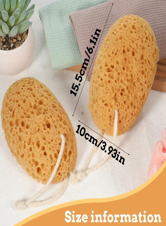 Zyghjort Shower Sponge, 2 Pcs Large Bath Sponges for Shower Body Scrubber Soft Loofah Exfoliating Sponge for Women Men Home Bathroom Face Body Washing Bathing Deep Cleansing - Image 2