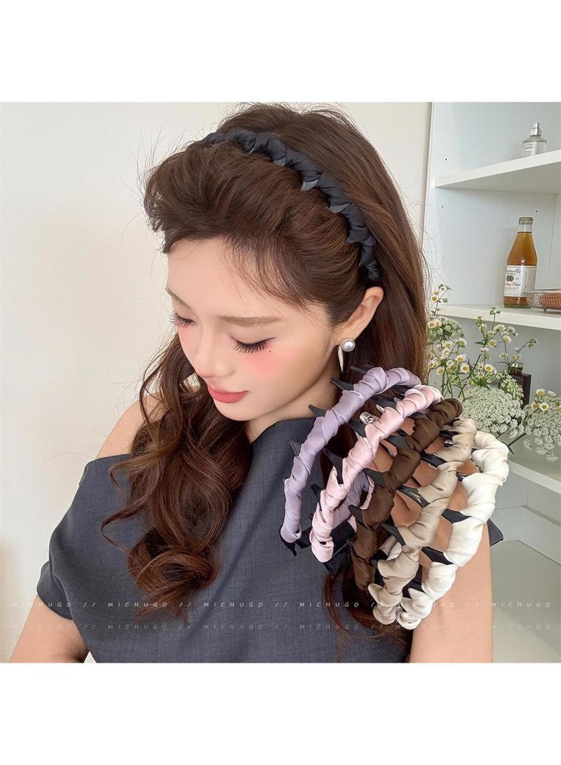 KHAJUL 2PCS Simple Matte Headbands Non-slip Head Hoop Hair Band Women's Hair Accessories - Image 5