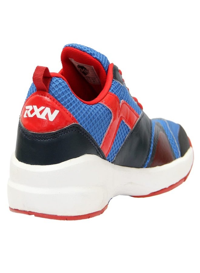 RXN Supercourt high Performance Lawn Tennis Shoe (Red/Blue, Numeric_6) - Image 5
