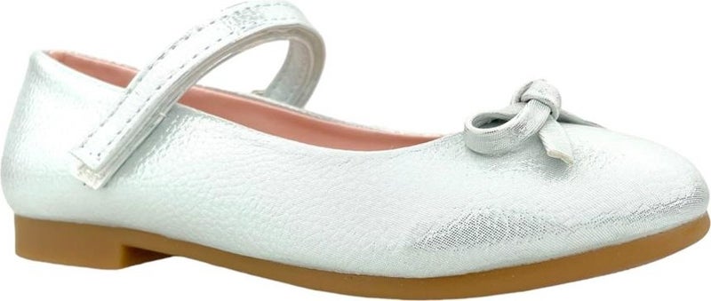 Nubebe Classic Girl's Ballerina Shoes with Tiny Bow Lame Needle  - Image 2