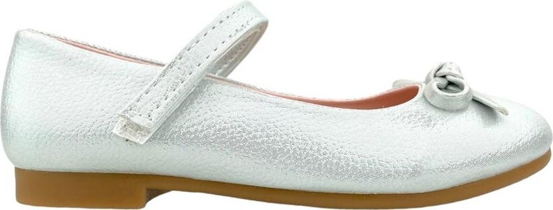 Nubebe Classic Girl's Ballerina Shoes with Tiny Bow Lame Needle  - Image 1