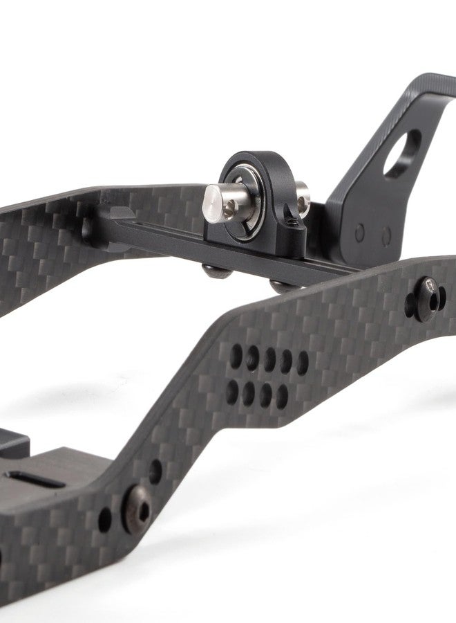 ZMHOBBY Adjustable Carrier Bearing 70mm Width Transfer Case, Aluminum Alloy CNC Machined for 1/10 RC Crawler LCG Chassis Cheater Rigs Comp Build (Black) - Image 2