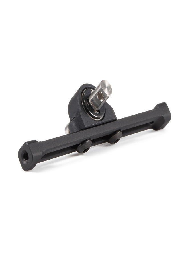 ZMHOBBY Adjustable Carrier Bearing 70mm Width Transfer Case, Aluminum Alloy CNC Machined for 1/10 RC Crawler LCG Chassis Cheater Rigs Comp Build (Black) - Image 4