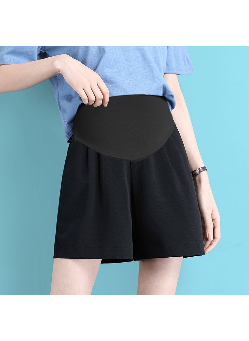 Generic - Summer Maternity Shorts Casual Loose Fit Black - Image 1