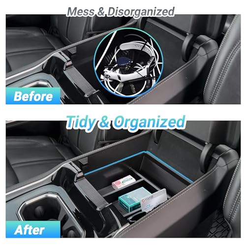 Sinminou Center Console Organizer Compatible with 2022-2026 Jeep Wagoneer/L, 2022-2026 Jeep Grand Wagoneer/L Accessories, Armrest Storage Box - Image 4