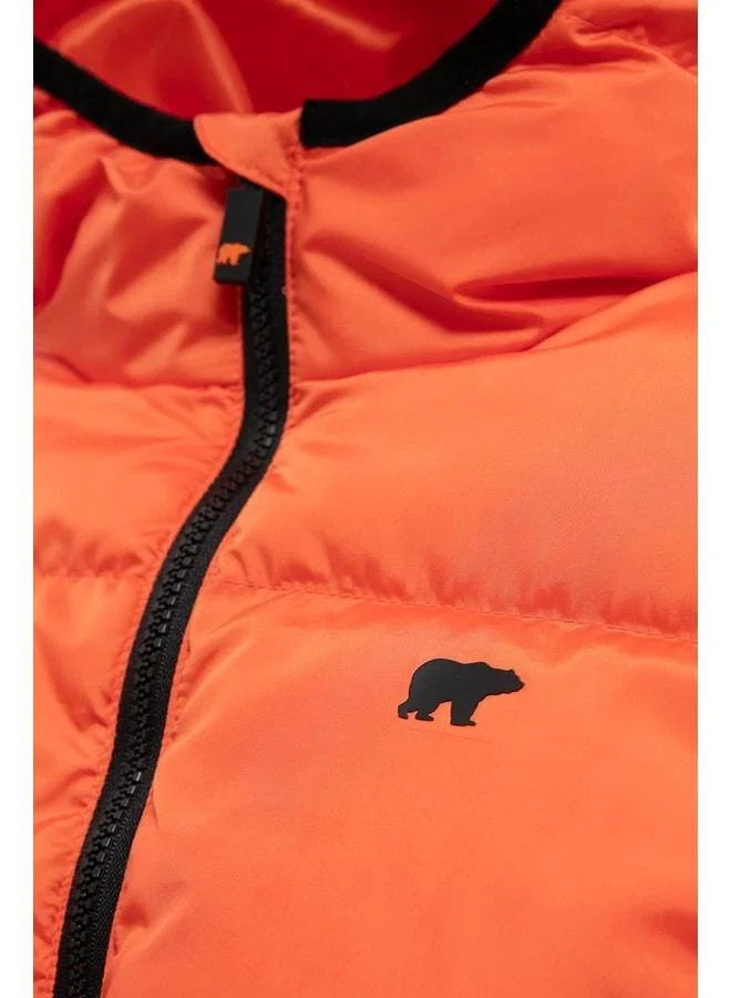 Bad Bear Cedric Orange Kids Puffer Jacket.