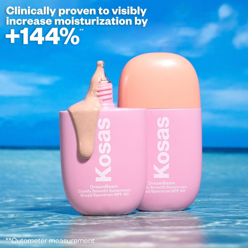 Kosas Mini DreamBeam SPF 40 Mineral Sunscreen for Face â€“ Travel Size Makeup Prep & Sun Protection, 15 ml - Image 3