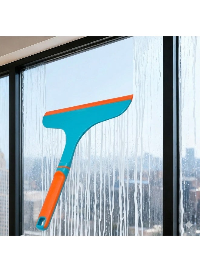 Multifunctional Glass Cleaning Brush 24 cm Window, Desk, Wall, and Glass Cleaner Scraper with Squeegee Wiper, Durable and Efficient Household Cleaning Tool - Image 2