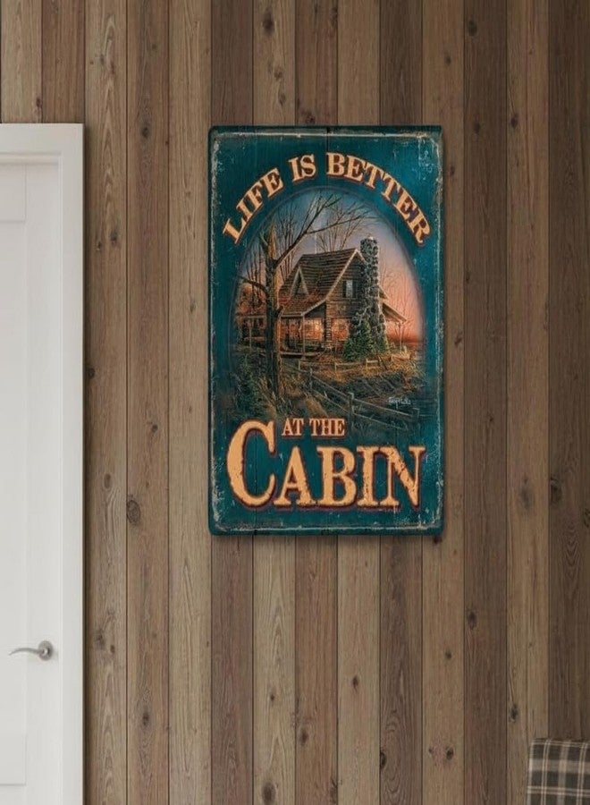 Wild Wings Life is Better at The Cabin Tin Sign by Terry Redlin - Image 2