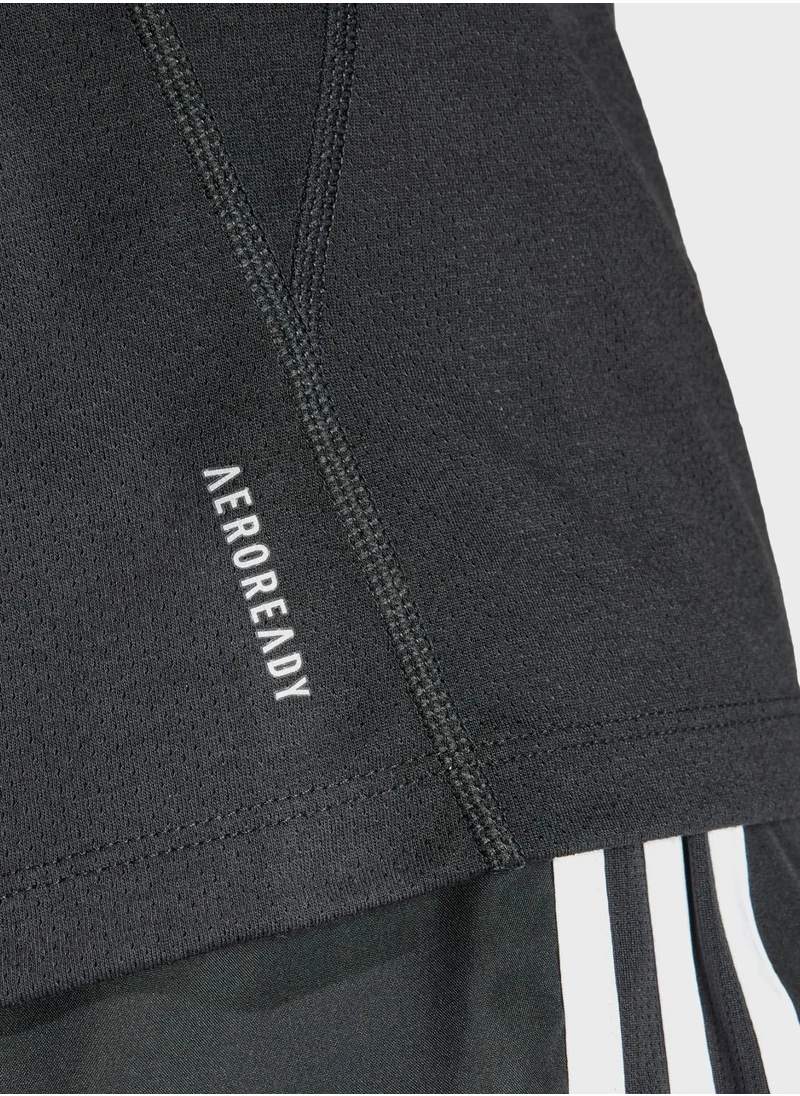 Adidas 3 Stripes Own The Run T-Shirt