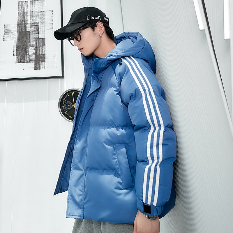 2023 Trendy Cotton-Padded Jacket Men'S Winter Coat Winter Cotton-Padded Coat Men'S Fashion Brand Down Couple Cotton-Padded Coat - Image 5