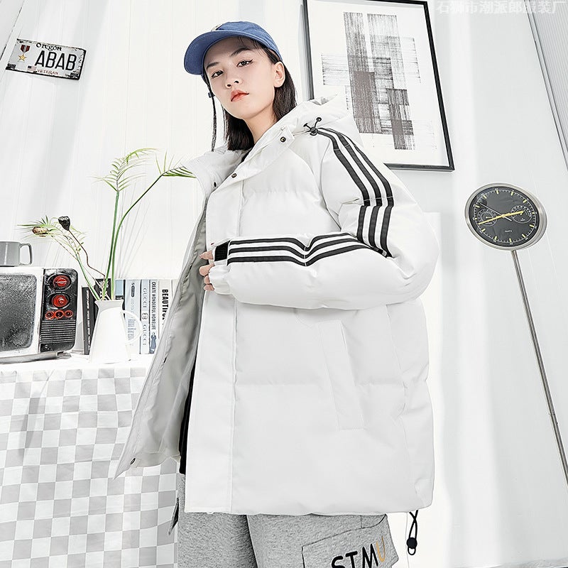 2023 Trendy Cotton-Padded Jacket Men'S Winter Coat Winter Cotton-Padded Coat Men'S Fashion Brand Down Couple Cotton-Padded Coat - Image 4