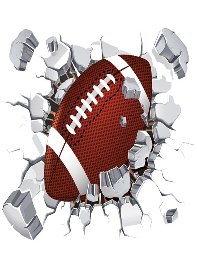 بيسماهير 2 ورقة ملصقات حائط لرياضة الرجبي، ملصقات حائط فنية رياضية لكرة القدم الأمريكية، جدارية فنية للرجال والأطفال والأولاد وعشاق كرة القدم واللاعبين وديكور غرفة النوم والمعيشة - Image 1