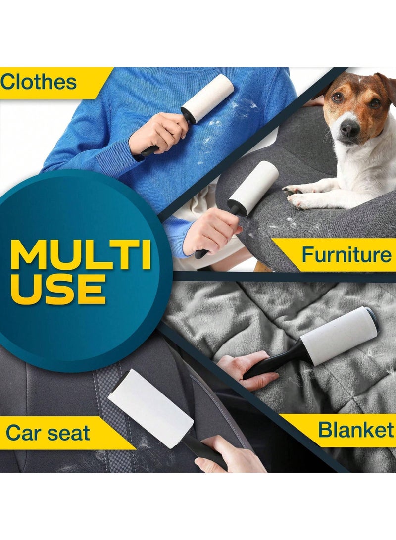 Brush With Paper Rolls For Removing Cat Hair From Clothes Or Furniture, Consisting Of One Brush With 4 Rolls Of Paper (35 Sheets Per Roll). - Image 4