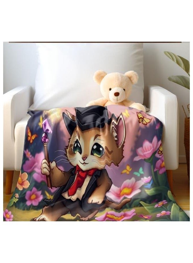 general Baby and children's cartoon flannel thin blanket (warm and comfortable, suitable for sleep, games) 70cm*100cm - 1061 - Image 1