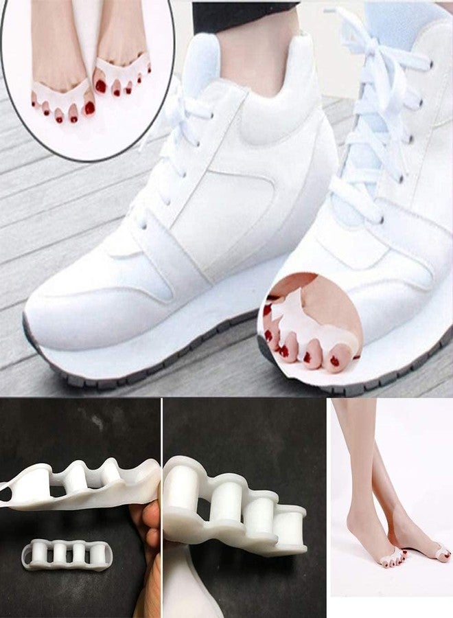 SEFLICA® Bunion Corrector Silicone Toe Separators For Fast Pain Relief - Orthopedic Bunion Spacers Spreader, Toe Spacers Toe Separators for Overlapping Toes 4 Pcs- Improved Silicone Bunio n - 0% BPA, One-Size for Women & Men - Image 2