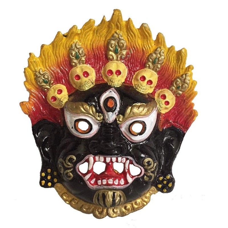 Chhariya Crafts Metal Wall Hanging Nazar Battu, Evil Eye Protector Nazar Suraksha Kawach for House, Children, Home, Office Decorative Showpiece - 16 cm (Metal, Multicolor) - Image 4