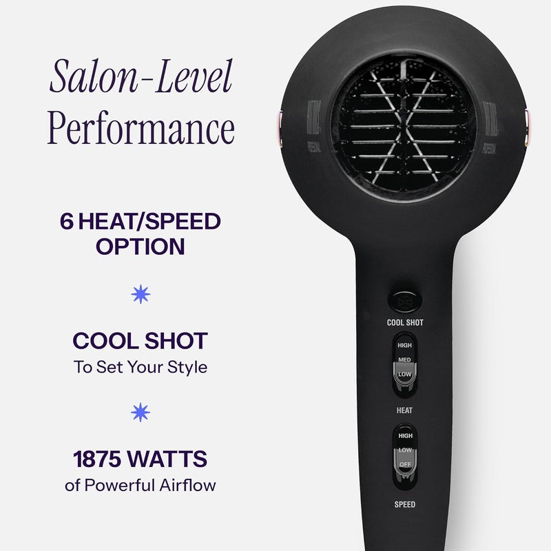 Hot Tools Professional Ceramic Rainbow Hair Dryer - Fast Drying Blow Dryer with Quiet Operation and Ion Technology for Long-Lasting and Shinier Hair - 1875 Watts - Image 4
