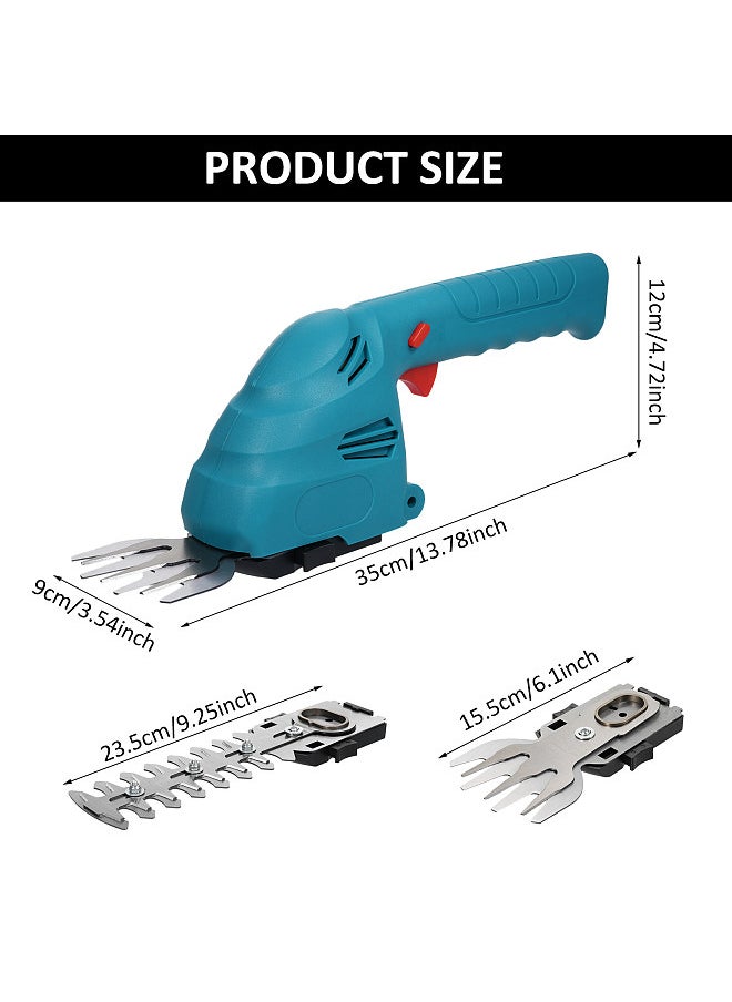 Generic E-5 Lithium Cordless Hedge Trimmer Handheld Dual-Purpose Hedge Trimmer Bush Trimmer Electric Hedge Trimmer for Pruning Built in 2.0Ah Battery and Type-C Charging Cable Grass Trimmer  - Image 3