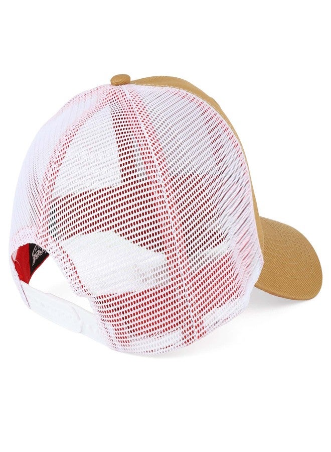 كايس آي إتش قبعة Case IH Back Roads بنية اللون من قماش التويل مع ظهر شبكي أبيض، رقم الموديل 400858، مقاس واحد - Image 2