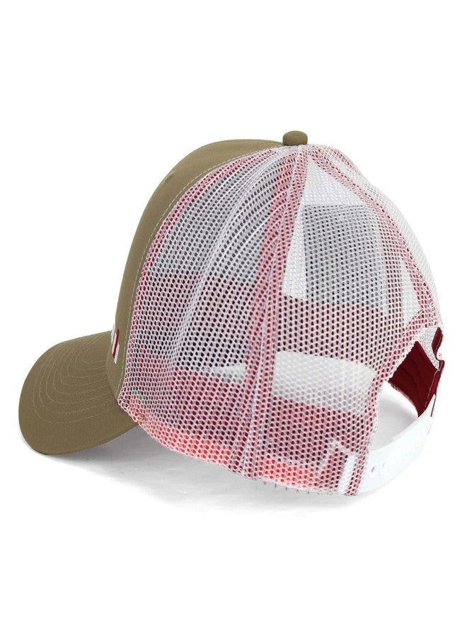 كايس آي إتش قبعة Case IH Back Roads بنية اللون من قماش التويل مع ظهر شبكي أبيض، رقم الموديل 400858، مقاس واحد - Image 4