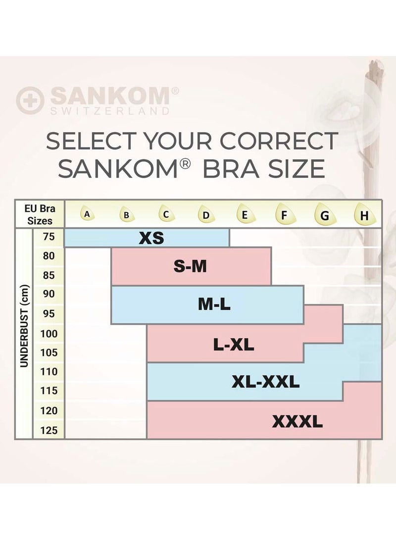 Sankom - Patent Premium Bra With Lace, Ivory M/L - Image 5