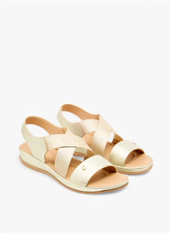 Le Confort Women Cross Strap Sandals with Elasticated Backstrap