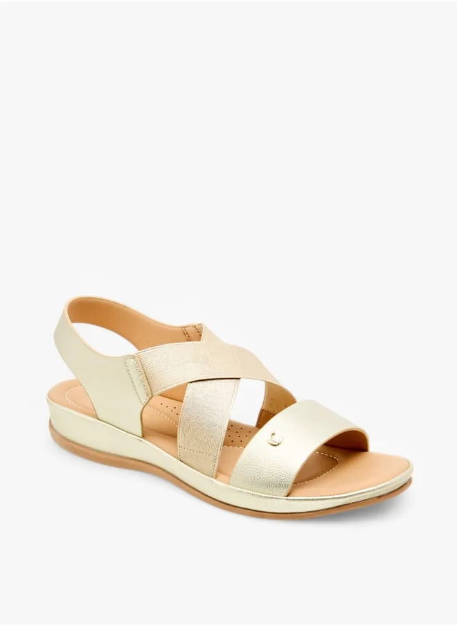 Le Confort Women Cross Strap Sandals with Elasticated Backstrap