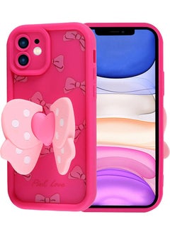 Coolacs Apple iPhone 11 Compatible Women's Phone Case Cover with Winged Butterfly Figure and Stand  - Image 2