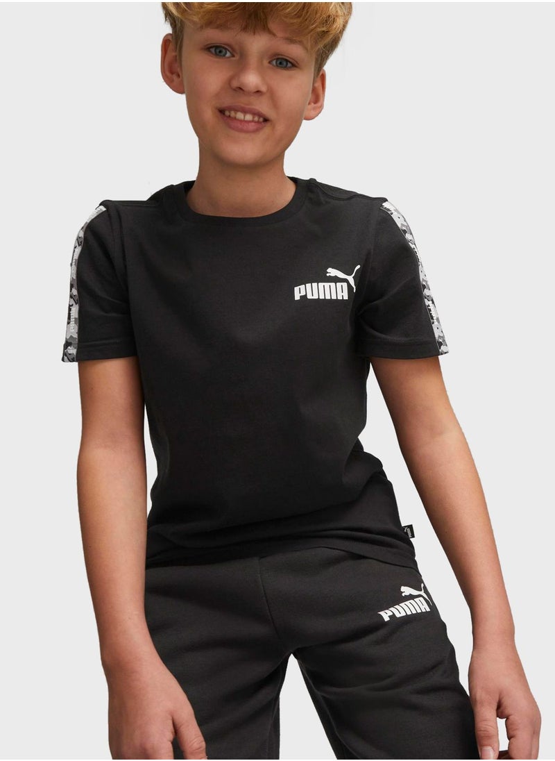 PUMA - Youth Essential Tape Camo T-Shirt - Image 1